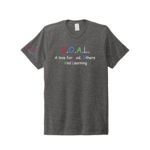 Allmade® Unisex Tri-Blend Tee (G.O.A.L - Loving Hearts Preschool)